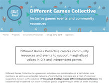 Tablet Screenshot of differentgames.org